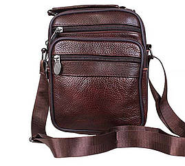 Чоловіча шкіряна сумка 2-5010COFFEE коричневая