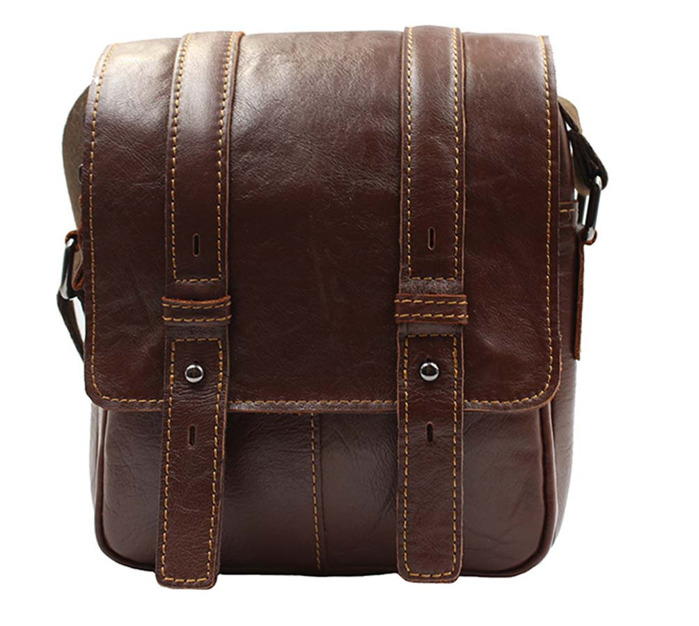 Чоловіча шкіряна сумка PRE1540-1D коричнева