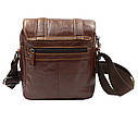 Чоловіча шкіряна сумка PRE1540-1D коричнева, фото 6