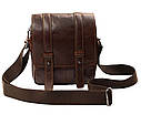 Чоловіча шкіряна сумка PRE1540-1D коричнева, фото 2