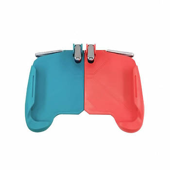 Ігровий геймпад тригер Lesko AK16 Red + Blue джойстик мобільний для ігор на смартфоні 1 шт.