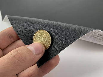 Чорний Шкірзам vf-5239 (текстура краплі), для сидінь мотоциклів, велосипедів, квадроциклів ширина 1,60 м