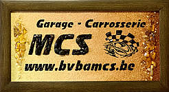 Подарунок начальнику логотип з бурштину, картина з бурштину