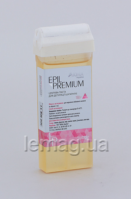 EPIL PREMIUM SUBTLE Цукрова паста БАНДАЖНА, касета 150 г, фото 1