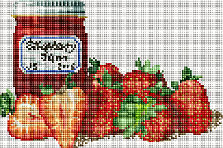 Набір алмазной мозаїки NKF Полуничний джем J0158