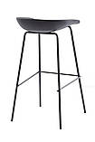 Полубарный стілець-06 чорний + метал від Vetro Mebel, фото 4