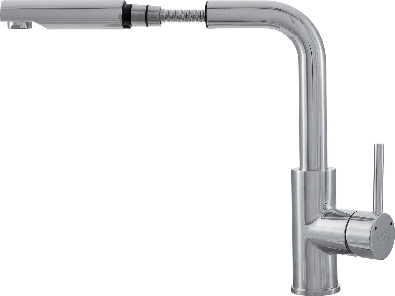 Кухонний змішувач Kernau KWT 06A PO CHROME з висувною лійкою