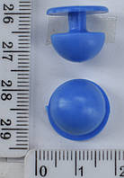 Пуговица поварская (пукли) 15мм голубая уп=25шт