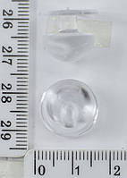 Пуговица поварская (пукли) 15мм прозрачная уп=25шт