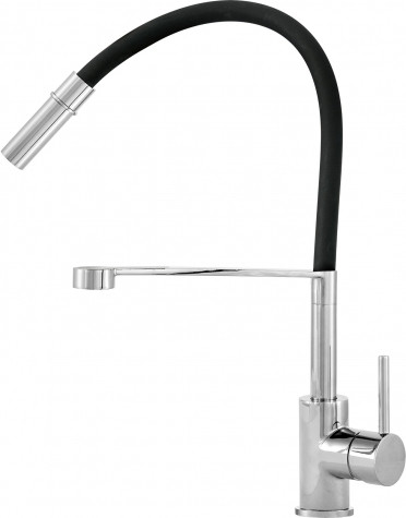 Кухонний змішувач Kernau KWT 20 PO CHROME/BLACK гнучкий чорний