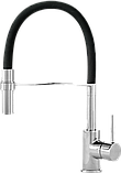 Кухонний змішувач Kernau KWT 20 PO CHROME/BLACK гнучкий чорний, фото 5