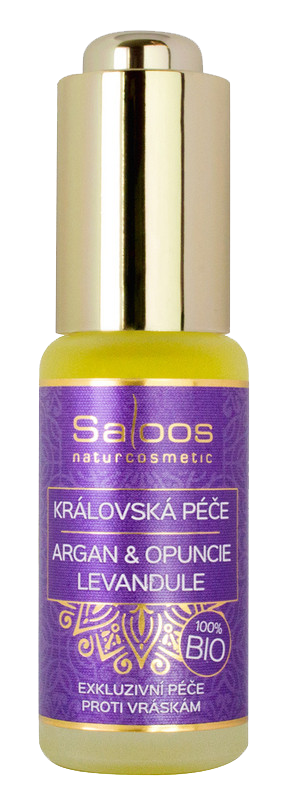 Аргана & Опунция-Лаванда 100 % органическое масло для лица Saloos