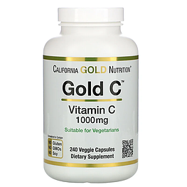 Vitamin C Gold C 1000 мг California Gold Nutrition 240 капсул