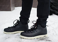 Мужские кроссовки Нейтив Pobedov (черные с белым)