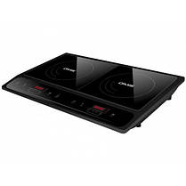 Індукційна плита DMS 2x DIC-3500 3500W Black, фото 3