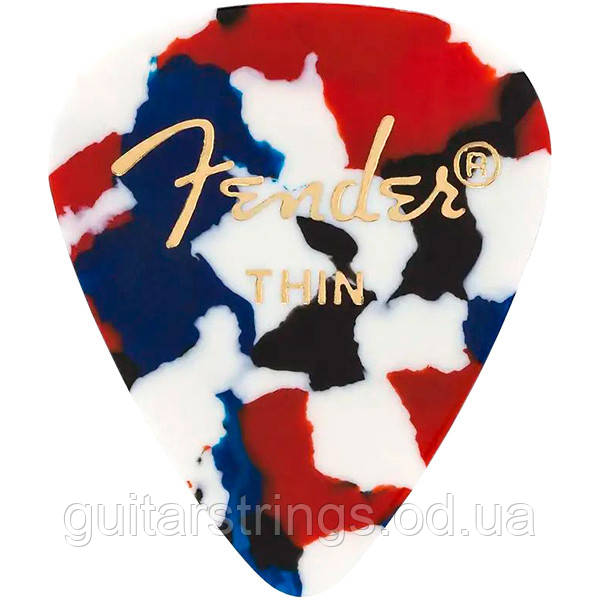 Медіатор Fender 351 Shape Classic Celluloid Confetti Thin