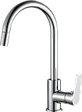 Кухонний змішувач Kernau KWT 23 PO CHROME з висувною лійкою, фото 3