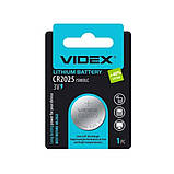 Батарейка літієва Videx CR2025 3V Блістер 5 шт., фото 8