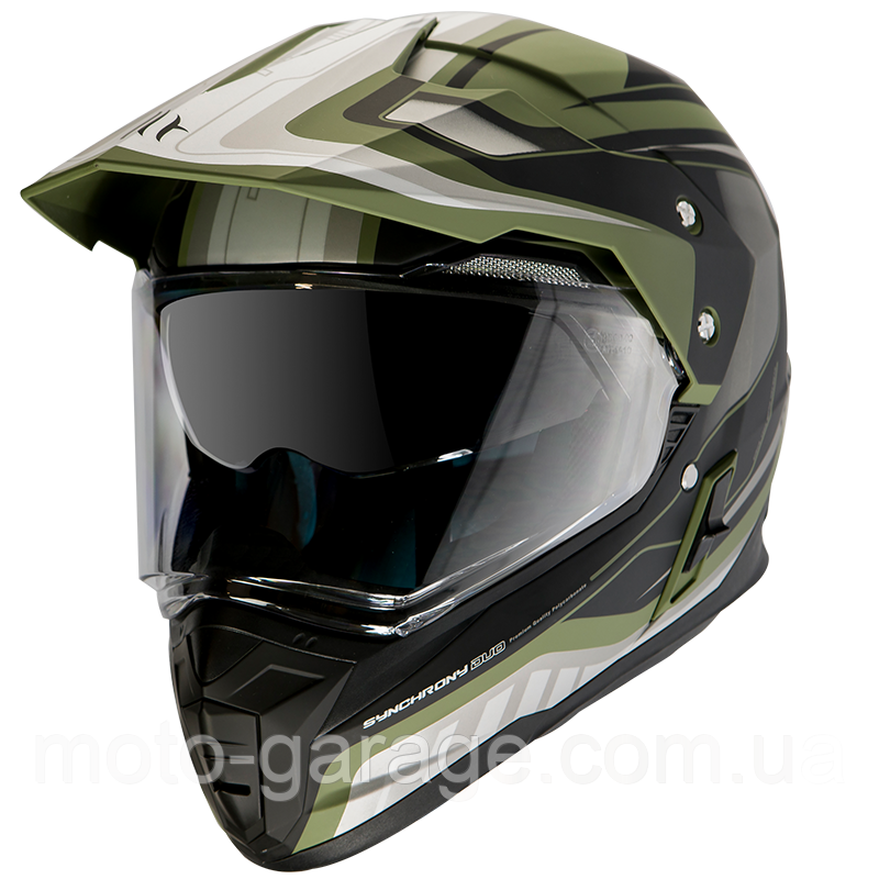 Шлем MT Synchrony Duo Sport Tourer Green/Black, фото 1