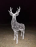 Світлодіодна 3D Фігура Олень 2.1 м Виготовлення На Замовлення, фото 3