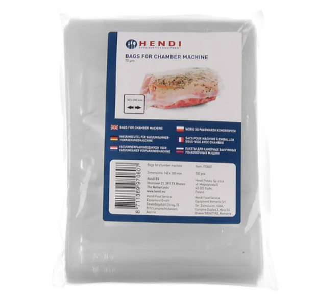 Пакети для вакуумної упаковки 200x300 мм 100 шт Hendi 970614 (KG-343)