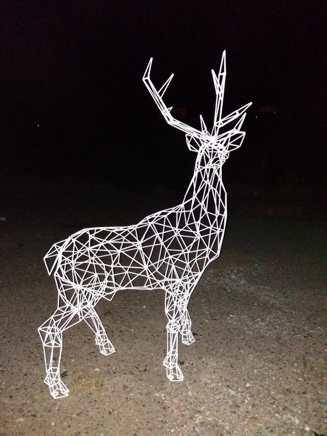 Светодиодная 3D Фигура Олень 2,1м Изготовление На Заказ фото