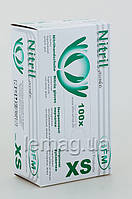SFM Перчатки нитриловые текстурированные 3.8 г, 100 шт - Зеленые, размер XS