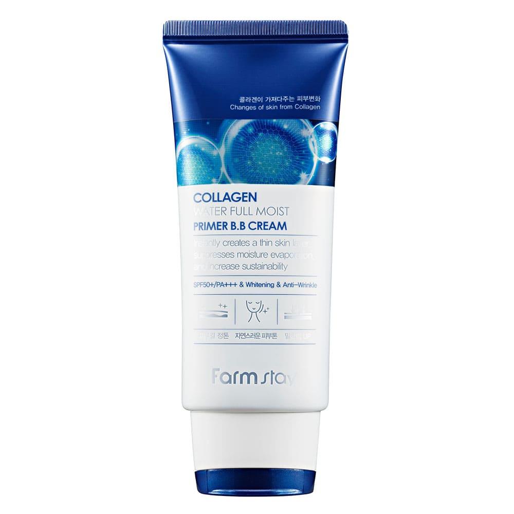 Зволожуючий бб крем з колагеном Farmstay Collagen Water Full Moist Primer Bb Cream SPF50+50 г, фото 1