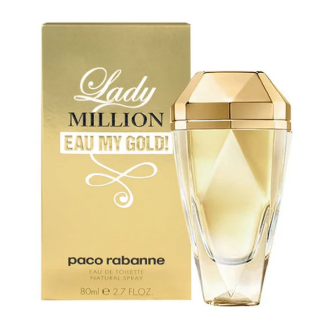 Жіноча туалетна вода Paco Rabanne Lady Million Eau My Gold (Пако Рабан Леді Мільйон Оу Май Голд) 80