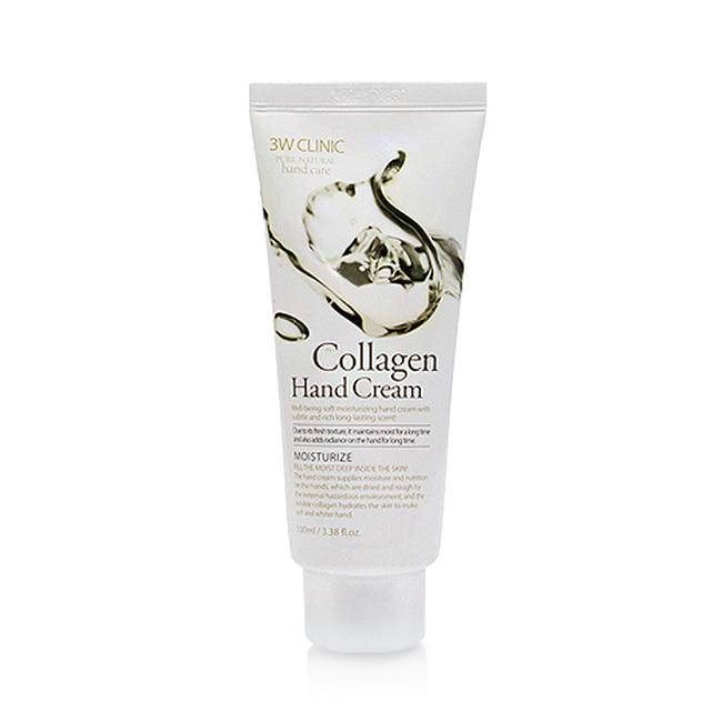 

Увлажняющий крем для рук с морским коллагеном 3W Clinic Collagen Hand Cream