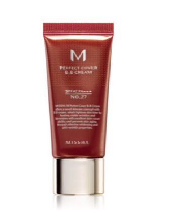 

ББ крем Missha M Perfect Cover B.B Cream Медовый бежевый (27), 20 ml