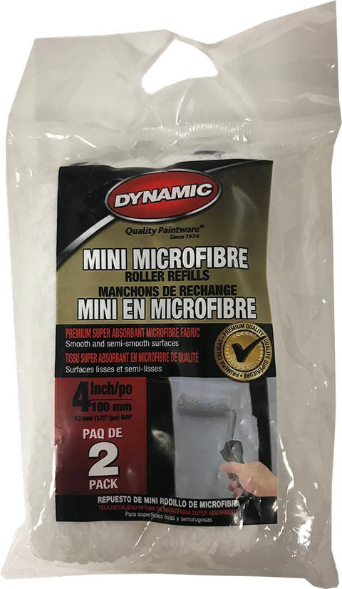 

Мини валик из микрофибры Dynamic ворс 1/2 длина 100 мм 2 шт