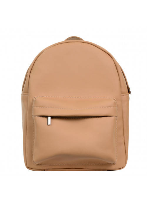 

Lb Женский модный городской рюкзак из экокожи Sambag Brix MSH беж хаки практичный маленький мини стильный