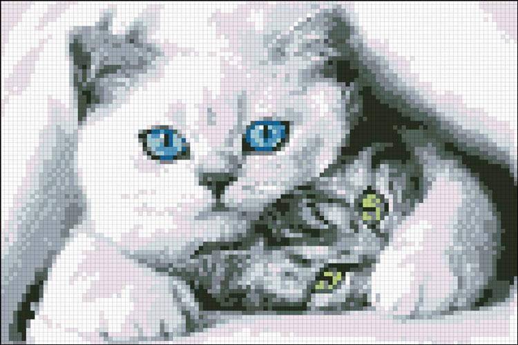 

АМВ-110. Спрятались. Алмазная мозаика 30х20см