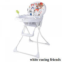 Стільчик для годування Lorelli JOLLY (white racing friends)