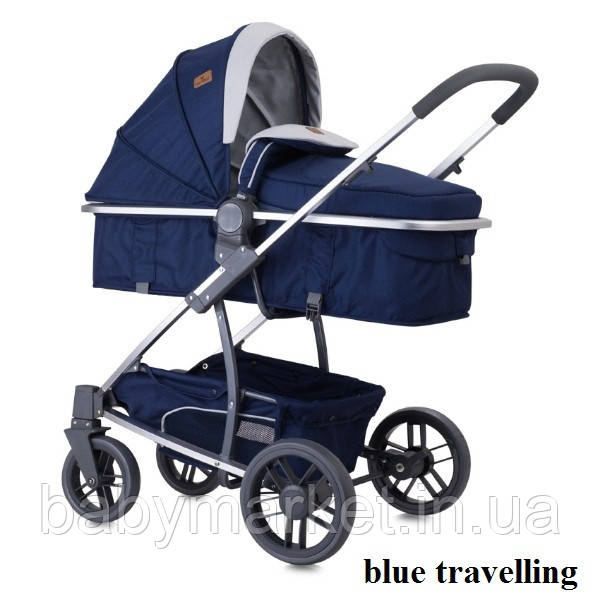 Коляска-трансформер Lorelli S-500 SET з автокріслом (blue travelling)