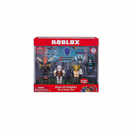 Набір ігрових фігурок Roblox Jazwares колекційних Mix &Match Set Days of Knights 8 см 4 шт (10873R), фото 2