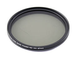 ND фільтр змінної щільності ND2-ND400, 67 мм