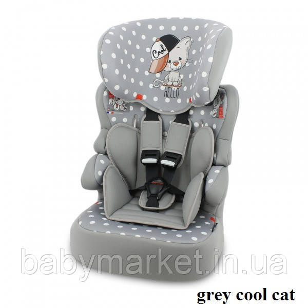 Автокрісло Lorelli X-DRIVE+ (9-36кг) (grey cool cat)