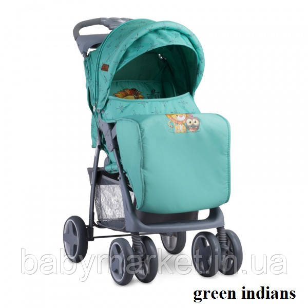 Коляска Lorelli FOXY ЧeХОЛ (green indians), фото 1
