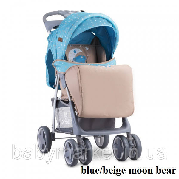 Коляска Lorelli FOXY ЧeХОЛ (blue/beige moon bear), фото 1