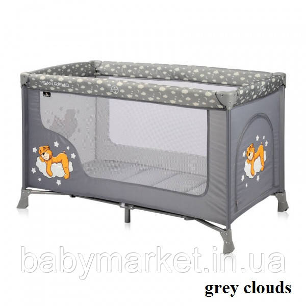 Манеж Lorelli SR 1L (grey clouds)