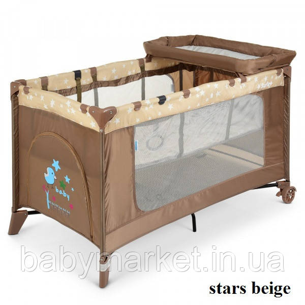 Манеж El Camino SAFE PLUS ME 1054 (stars beige)