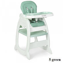 Стільчик для годування 2в1 Bambi M 3612-5 (green)