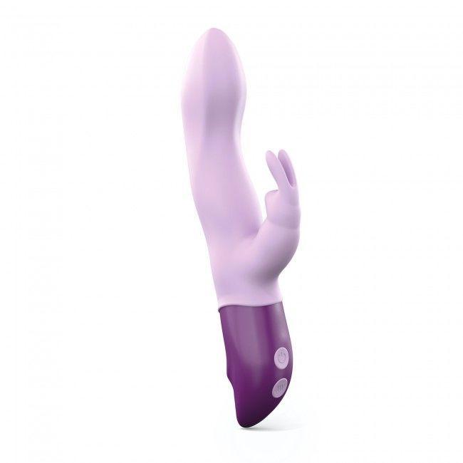 Вібратор-кролик Love To Love Hello Rabbit Violet з гнучким стовбуром і стимуляцією точки G, 2 мотора