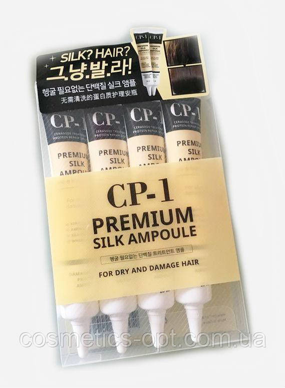 Незмивна сироватка для посічених кінчиків Esthetic House CP-1 Premium Silk Ampoule, 4 * 20 мл