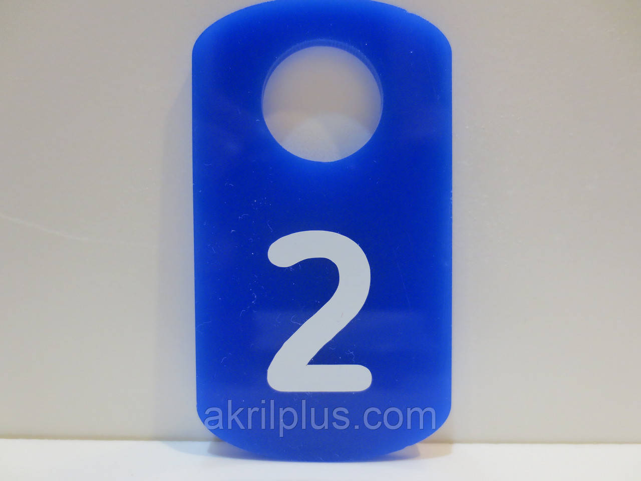 Номерки синие 40*70 мм в гардероб, для ключей - фото 2 - id-p1285340012