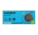 Батарейка літієва Videx CR1616 3V 5003LC Блістер 5шт, фото 9