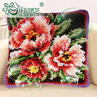 Наборы для рукоделия (ковровая техника) подушка "цветы"