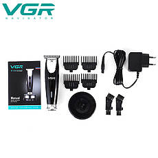 Машинка для стрижки волосся VGR V-006 8Вт (Black), фото 3